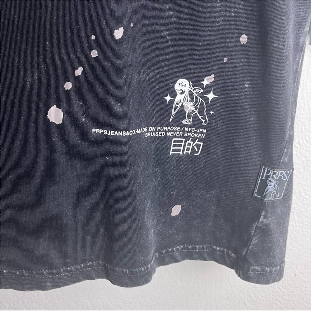 PRPS Men's Cry Logo T-shirt In Black - Picture 7 of 16